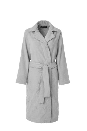 LADIES TRENCH BATHROBE - ARABESQUE COLLECTION GREY