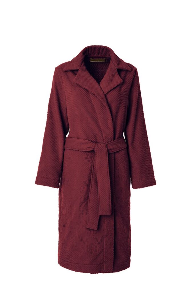 LADIES TRENCH BATHROBE - ARABESQUE COLLECTION RUBY